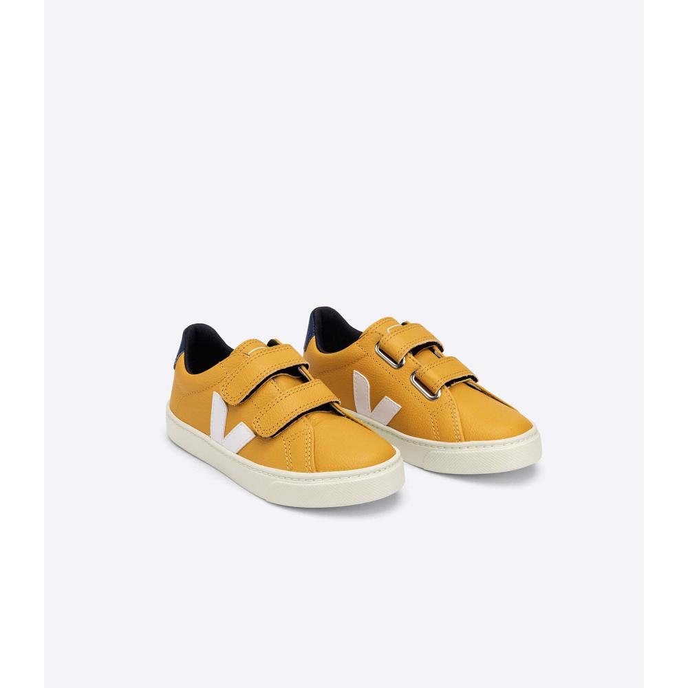 Kids' Veja ESPLAR CHROMEFREE Shoes Yellow | SG 724JPQ